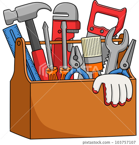 Happy Fathers Day Toolbox Cartoon Colored Clipart Happy Fathers Day Toolbox Cartoon Colored Clipart 103757107