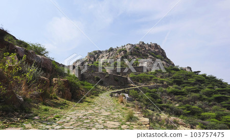 Fortress wall and Fort View of Gooty Fort, Anantpur, Andhra Pradesh, India. Fortress wall and Fort View of Gooty Fort, Anantpur, Andhra Pradesh, India. 103757475