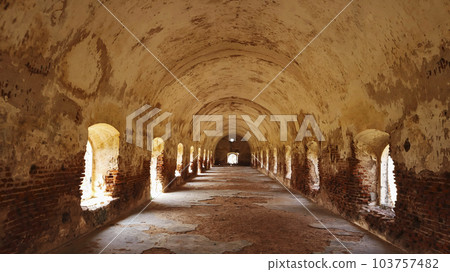 Old Jail on the Top of Gooty Fort, Anantpur, Andhra Pradesh, India. 103757482
