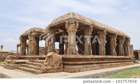 Main Mandapa and Shrine of Raghunatha Swamy Temple, Gandikota Fort, Kadapa, Andhra Pradesh, India. Main Mandapa and Shrine of Raghunatha Swamy Temple, Gandikota Fort, Kadapa, Andhra Pradesh, India. 103757658