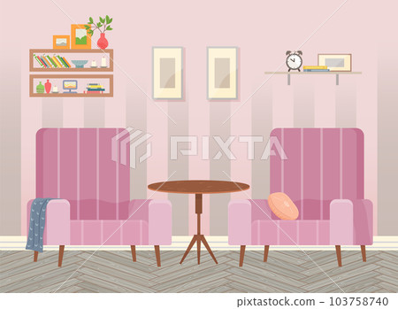 Flat design interior. Planning and arrangement of furniture in apartment. Living room. Home lifestyle. Style house Flat design interior. Planning and arrangement of furniture in apartment. Living room. Home lifestyle. Style house 103758740