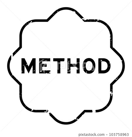 Grunge black method word rubber seal stamp on white background Grunge black method word rubber seal stamp on white background 103758963