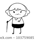 Vector illustration of a cute cartoon  103759085