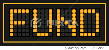 Orange color led banner in word fund on black background Orange color led banner in word fund on black background 103759559