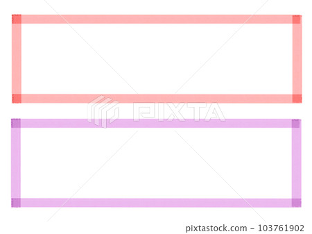 水彩風格手寫線框 水彩風格手寫線框 103761902