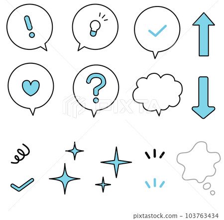 positive business icon illustration material 103763434