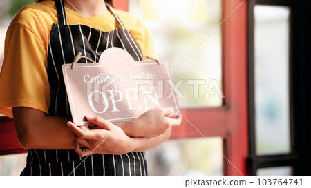 Small business with coffee shop and restaurant open concept, Fem Small business with coffee shop and restaurant open concept, Fem 103764741