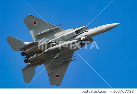 Air Self-Defense Force fighter F-15J in flight 103767728