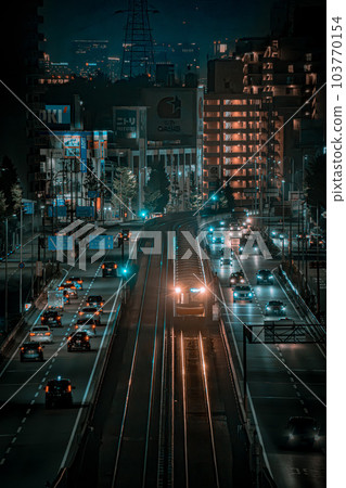 Osaka Metro桃山台站附近的夜景 Osaka Metro桃山台站附近的夜景 103770154