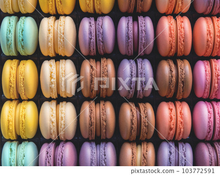 Macaron Colored French Sweets Macaron Colored French Sweets 103772591