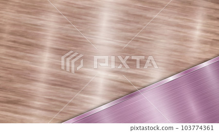 Metal background with polished plate Metal background with polished plate 103774361