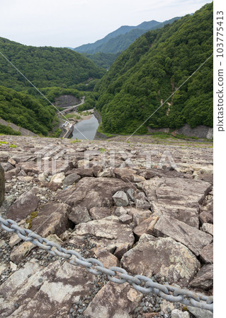 Embankment of Naramata Dam, Gunma Prefecture Embankment of Naramata Dam, Gunma Prefecture 103775413