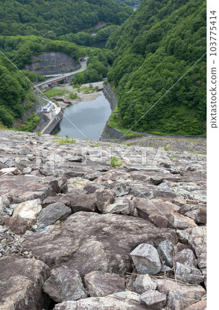 Embankment of Naramata Dam, Gunma Prefecture 103775414