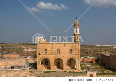 Bechir Church seen from a guest house in Midyat, Türkiye 103776534