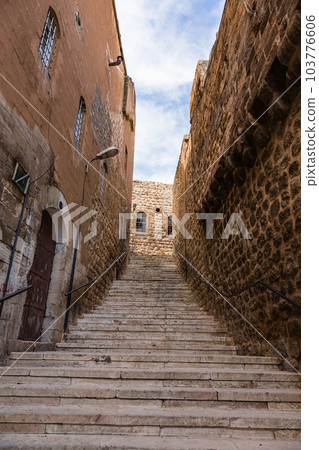 Stairs in the old town of Mardin, Türkiye Stairs in the old town of Mardin, Türkiye 103776606