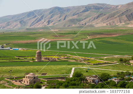 Turkey Zeiner Bey Mausoleum and Artukur Hammam in Hasankeyf before submersion 103777158