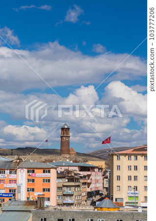 The streets of the city of Erzurum, Türkiye 103777206
