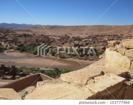 The village of Ait Benhaddou on the Kasbah Road The village of Ait Benhaddou on the Kasbah Road 103777966