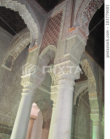 Saad dynasty tombs in Marrakech, between the three mihrabs 103779085