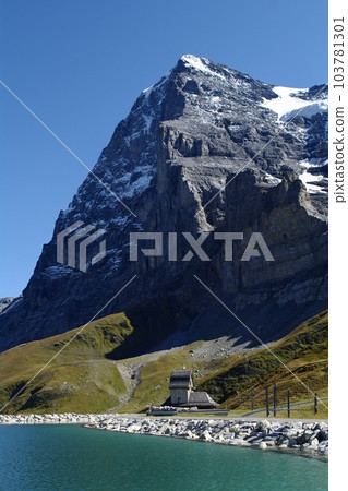 Switzerland's famous Eiger and pond Switzerland's famous Eiger and pond 103781301