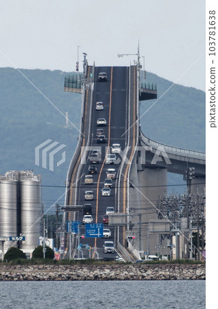 Eshima Ohashi Bridge, known as Shimane's sticky slope 103781638