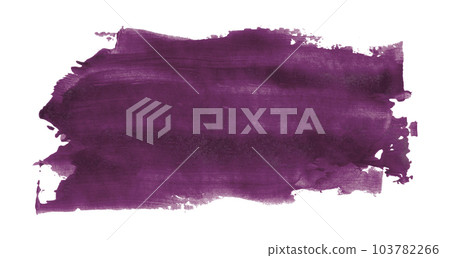 Purple paintbrush isolated on white background. Dark purple color. Purple paintbrush isolated on white background. Dark purple color. 103782266