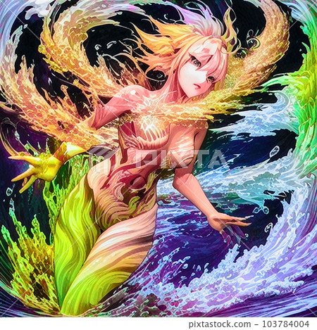 run through the waves 103784004