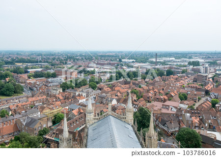 View of York from York Minster, England. 103786016
