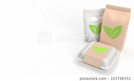 eco product on white background 3d rendering 103786352