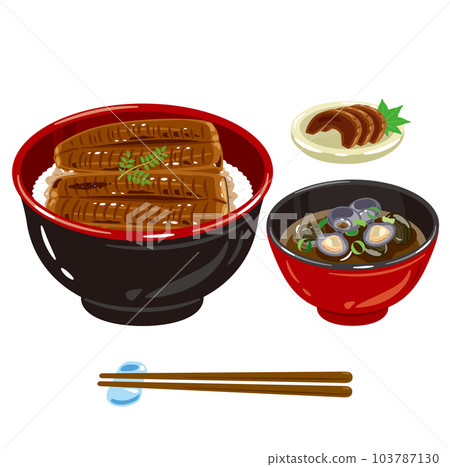 Eel bowl set 103787130