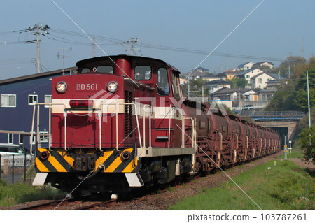 福島臨海鐵道DD561在福島臨港線上行駛的沿海貨運列車_攝於2023年4月21日 103787261