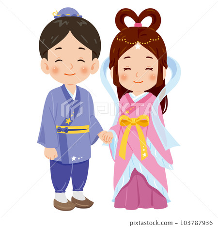 Smiling Orihime and Hikoboshi 103787936