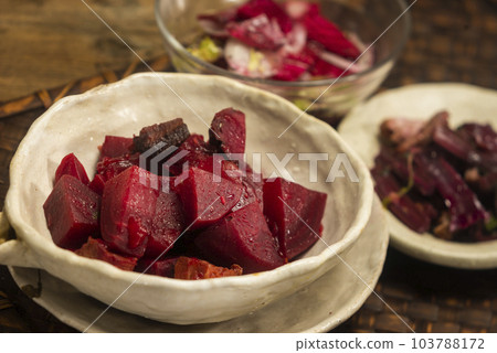 Borscht and beet dishes Borscht and beet dishes 103788172