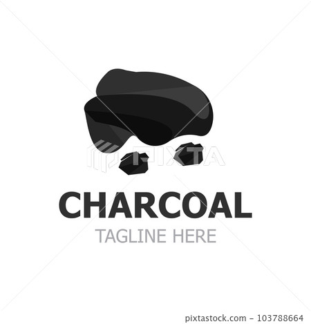 Charcoal wood burning flat pile vector illustration isolated on white background resources of nature icon for industrial design 103788664