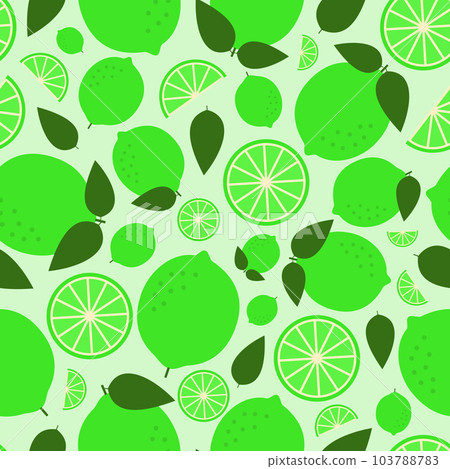 Vector pattern with lime on a green background Vector pattern with lime on a green background 103788783