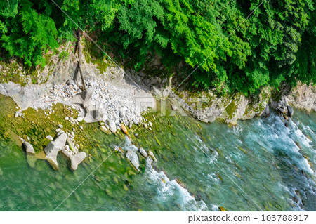 Kurobe river in summer 103788917