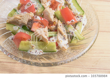 夏菜雞肉芥末醬 夏菜雞肉芥末醬 103788984