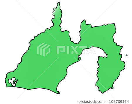 稍微寬鬆的靜岡縣地圖 稍微寬鬆的靜岡縣地圖 103789354