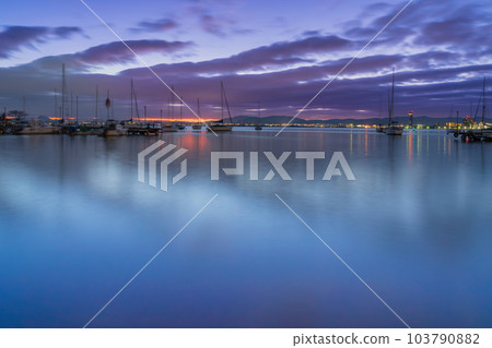 清晨大津市，滋賀縣的照片Yanagi拍攝了Saki Yacht Harbour 103790882