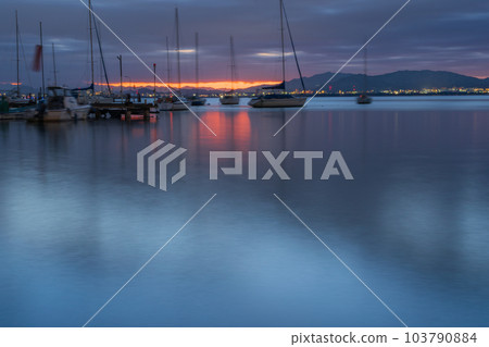 清晨大津市，滋賀縣的照片Yanagi拍攝了Saki Yacht Harbour 103790884