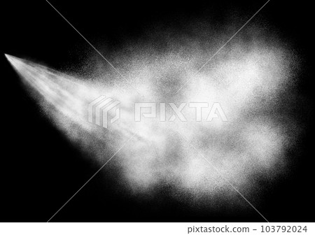 Mist that comes out vigorously in the shape of a mist to counter the heat 103792024