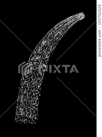 Water flowing in a curve from the shower head Water flowing in a curve from the shower head 103792028