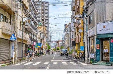 Urban scenery of Kawasaki City Musashi Shinshiro Station 103792960