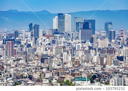 Buildings of Nagoya Station seen from Higashiyama Sky Tower 103793232