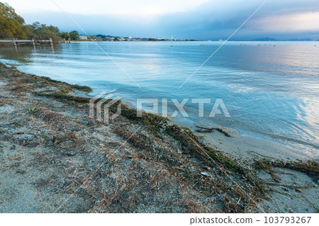 Early morning scenery of Sakamoto Castle Ruins Park or Koto in Otsu City, Shiga Prefecture Early morning scenery of Sakamoto Castle Ruins Park or Koto in Otsu City, Shiga Prefecture 103793267