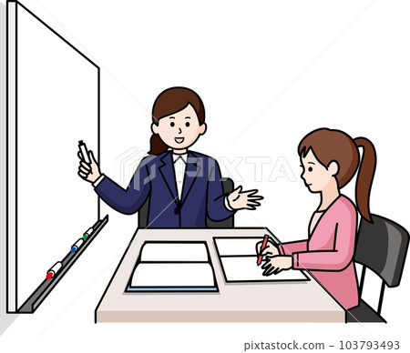 輔導老師和女學生 103793493