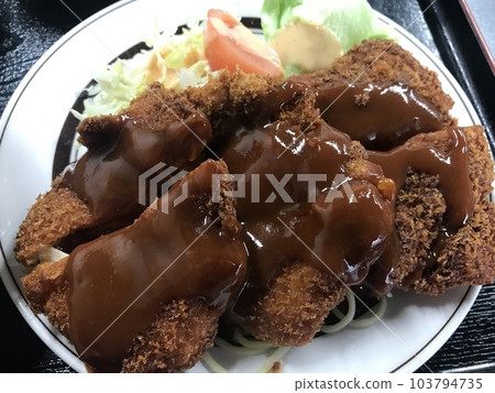 Chicken cutlet set meal 103794735