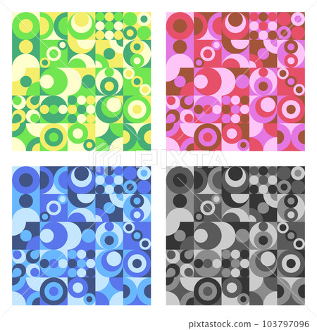 Geometric seamless pattern set Geometric seamless pattern set 103797096