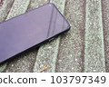 Smartphone with cracked LCD 103797349