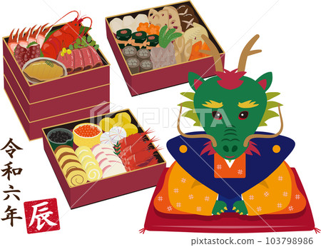 龍年菜紅拜年 103798986